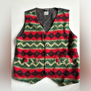 Vintage Wool Vest Large